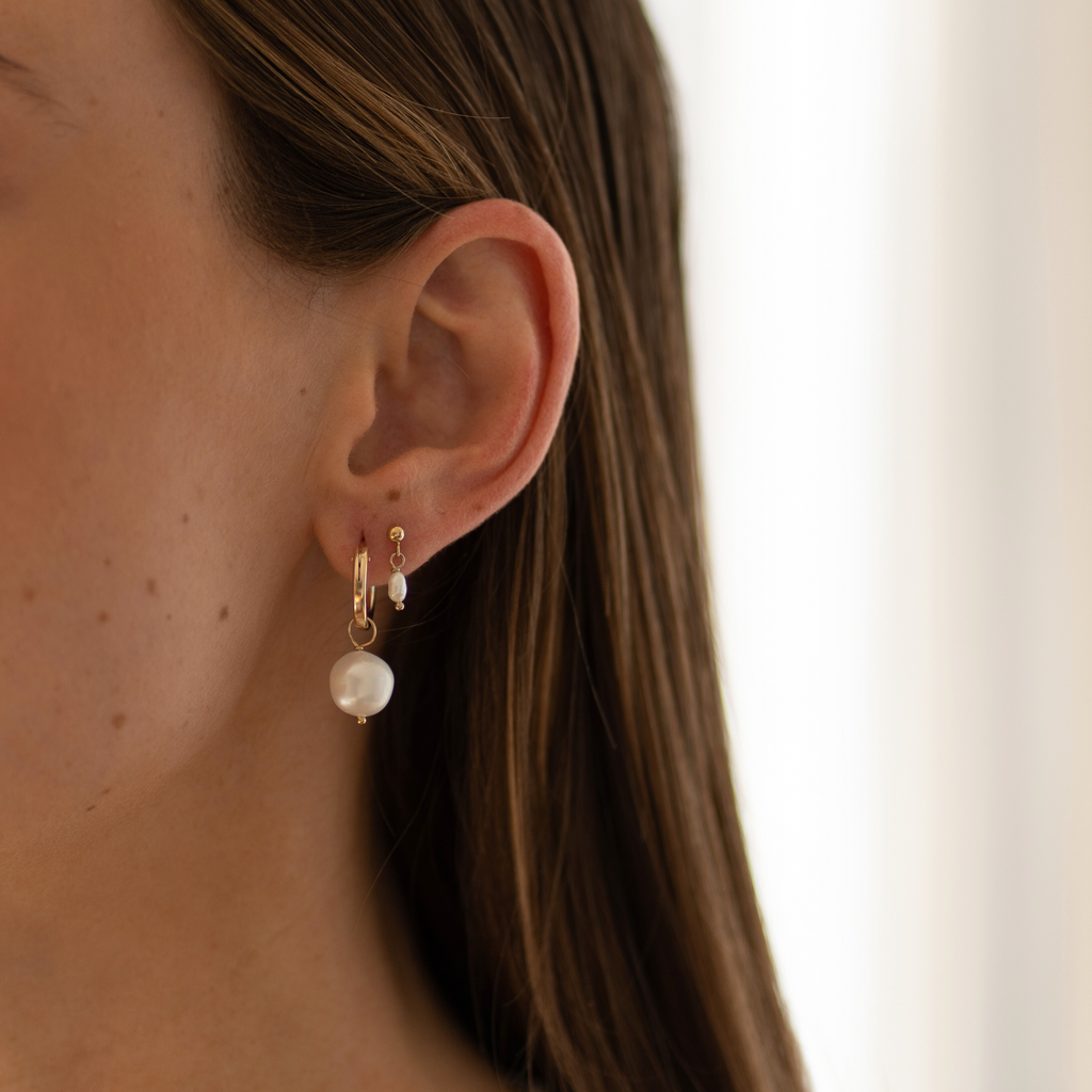 Mini Pearl Drop Studs