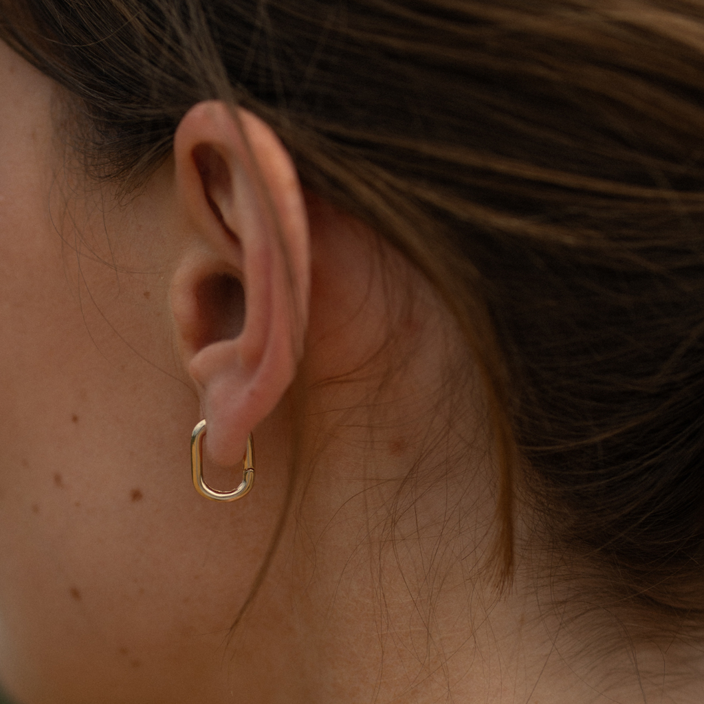 Oval Hoop Earrings