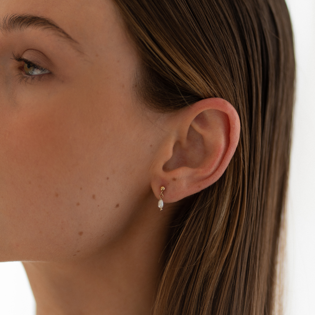 Mini Pearl Drop Studs