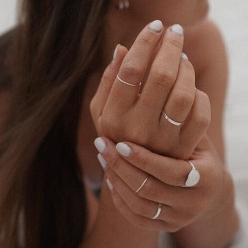 Dainty Stacking Ring Silver - FINAL SALE