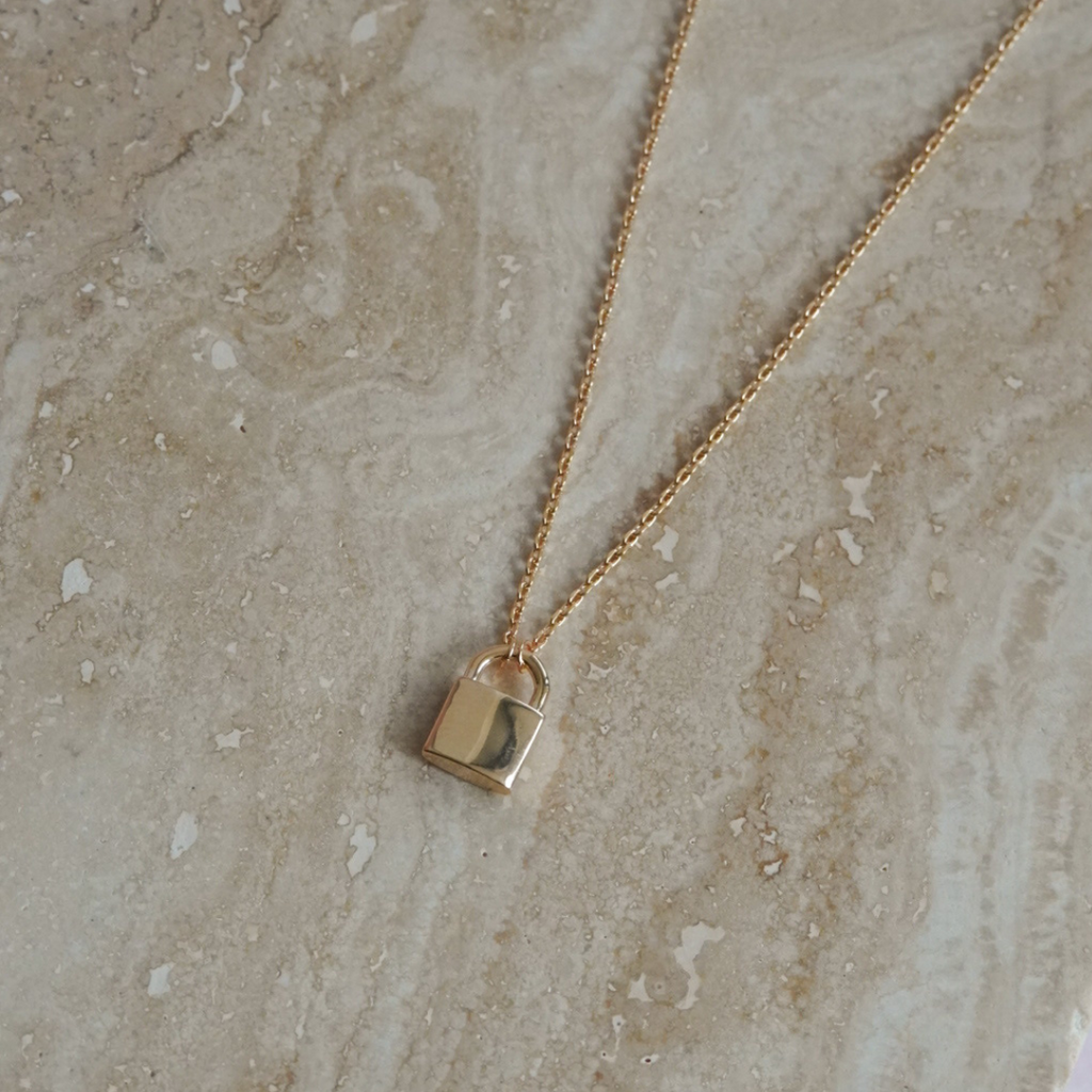 Reversible Padlock Necklace