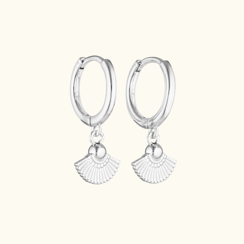 Samsara Huggie Hoops in Silver